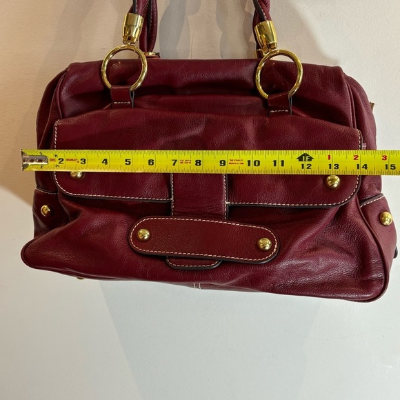 ZARA Handbag Braided. handle Leather Snap Closure Several Compartments Satchel - Picture 5 of 16